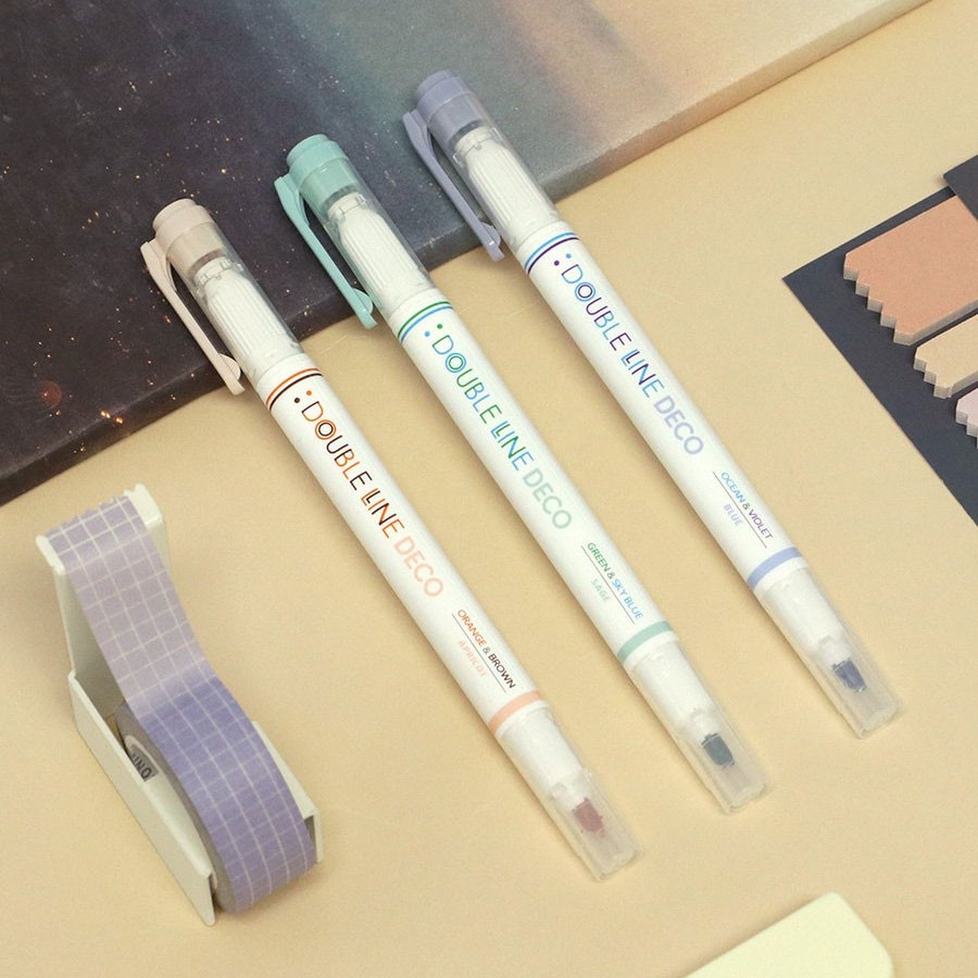 Lake - Iconic Dual Line Double Ended Color Pen Set